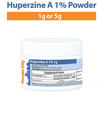 Powder City Huperzine A 1% (Huperzia Serrata) (1 Gram) Powder City Huperzine A 1% (Huperzia Serrata) (1 Gram)