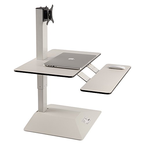 LIHIDESK Electric Motorized Ergonomic Desktop workstation Complete
Standing Desk Riser,It is a sit stand desk Converter,white
