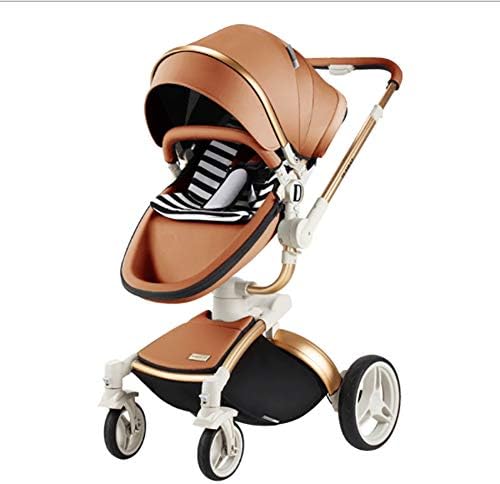 Baby Stroller Eggshell Design Can Sit Reclining Shockproof Two-Way Implementation Breathable High Landscape Design