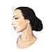 ShariRose Black Headscarf Soft Cotton Pre-tied Head Covering for Women Head wear Head wrap Versatile Long Head wrap Bandana Turban Wrap (Black long - 046)