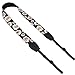 Wolven Pattern Canvas Camera Neck Shoulder Strap Belt Compatible with All DSLR/SLR/Men/Women etc, Black White Flower Floral