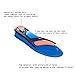 Gel Sports Orthotic Insoles for Shock Absorption, Heel Protection, Plantar Fasciitis Relief, Men and Women Shoes Insole (Blue,5-10,1 Pair)