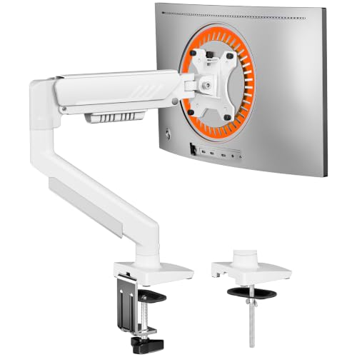 ErGear Monitor Halterung für 13-34 Zoll Bildschirme [Upgraded - Schluss mit Absacken] Monitor Arm Werkzeuglose Schnellmontage bis 9kg, Monitorhalterun