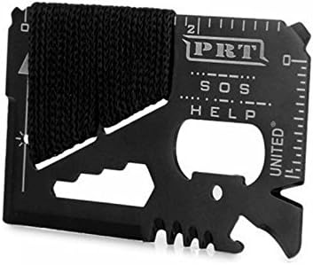 JXULE 16 in 1 Pocket EDC Multi-function Screwdriver Wrench Survival Tool Card