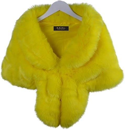 Warm Faux Fur Wedding Shawl Perfect For Wedding Party Show