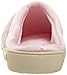 Isotoner Women's Microterry PillowStep Satin Cuff Clog Slippers, Peony, 6.5-7 B(M) US