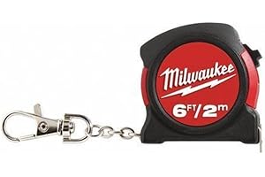 TWQBHSH Fits Milwaukee Tool 48-22-5506 Milwaukee 6Ft / 2M Keychain Tape Measure, Red
