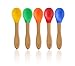 Baby Pinch Boutique Fine Bamboo Spoon Gift Set in Keepsake Box (Rainbow Set of 5)