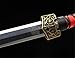Shen Guanglong Twin Dragon Han Jian-Handmade Chinese Sword Double Edge Octahedral Blade Brass Fittings-sgl6013