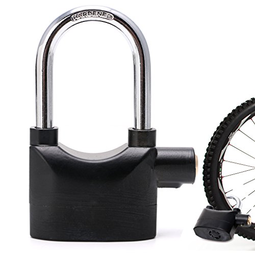 Bettal BIke Alarm Padlock Lock 110dB for Motorcycle Bicycle Long Beam Waterproof, Zinc Alloy