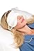 Tranquility Therapeutic 19 Momme Pure Mulberry Silk Sleep/Eye Mask with Adjustable Strap (Natural White)