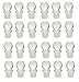 Nakpunar 24 pcs Glass Bottle Stoppers for Wine, Beverages, Soda, Champagne, Liquors, Oils