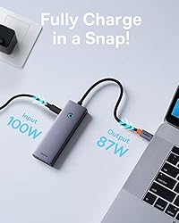 Docking Station Dual Monitor, Baseus 7 in 1 USB C