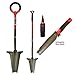 Radius Garden 38911 Complete 3-Piece Root Slayer Metal Detecting Shovel Kit, Red
