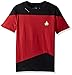 Star Trek Command Red Paneled Uniform The Next Generation T-Shirt, Large