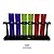 Ramini Brands Best 6 Piece Plastic Party Shot Glasses - FREE Mason Jar Shooters - Bonus Wine and Spirits Recipes - Colorful Test Tubes with Stand