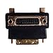 HDE Gold Plated 90 Degree DVI-I 24+5 Right Angle Male to Female Adapter