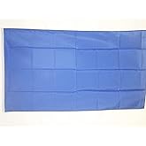 AZ FLAG - Plain Blue Flag - 3x5 Ft - 100D Polyester Blue Solid Color Banner with Two Metal Grommets - Fade Resistant - Vivid Colors - 3' x 5' Feet - 150x90 Cm
