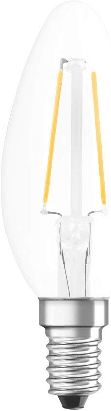 OSRAM LED Lamps, Classic Bulb, dimmable, 2.8 W, Frosted, Set of 10, Candle 25 W-Replacement E14