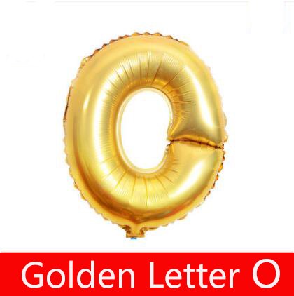 Zeato Single Alphabet LetterO Air Inflation Aluminum Foil Film Balloon [Non-Floatable] Celebration Party Multiple Occasions Home Decoration Supplies (Golden,16 inch)