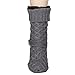 Womens Sweater Design Super Thick Comfy Non-Skid Slipper Socks (Charcoal Grey)
