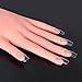 CLAVUZ Nail Hand Practice Model Flexible Movable Soft Plastic Hand for Fake Nail Art Starter Training (Brown)