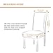 Mecerock Chair Covers for Dining Room Stretch Dining Room Chair Covers Removable Washable Dining Chair Slipcovers Christmas Parsons Kitchen Chair Covers（Set of 6，SDLW）