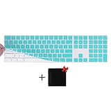FORITO Keyboard Cover Skin for 2017 Released New Apple Magic Keyboard with Numeric Keypad US Layout MQ052LL/A and A1843 [Small Package] (Hot Blue)