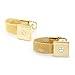 Sirius Jewelry Men' Cuff Links Unique Square Gold Copper Cufflinks with Nice Case
