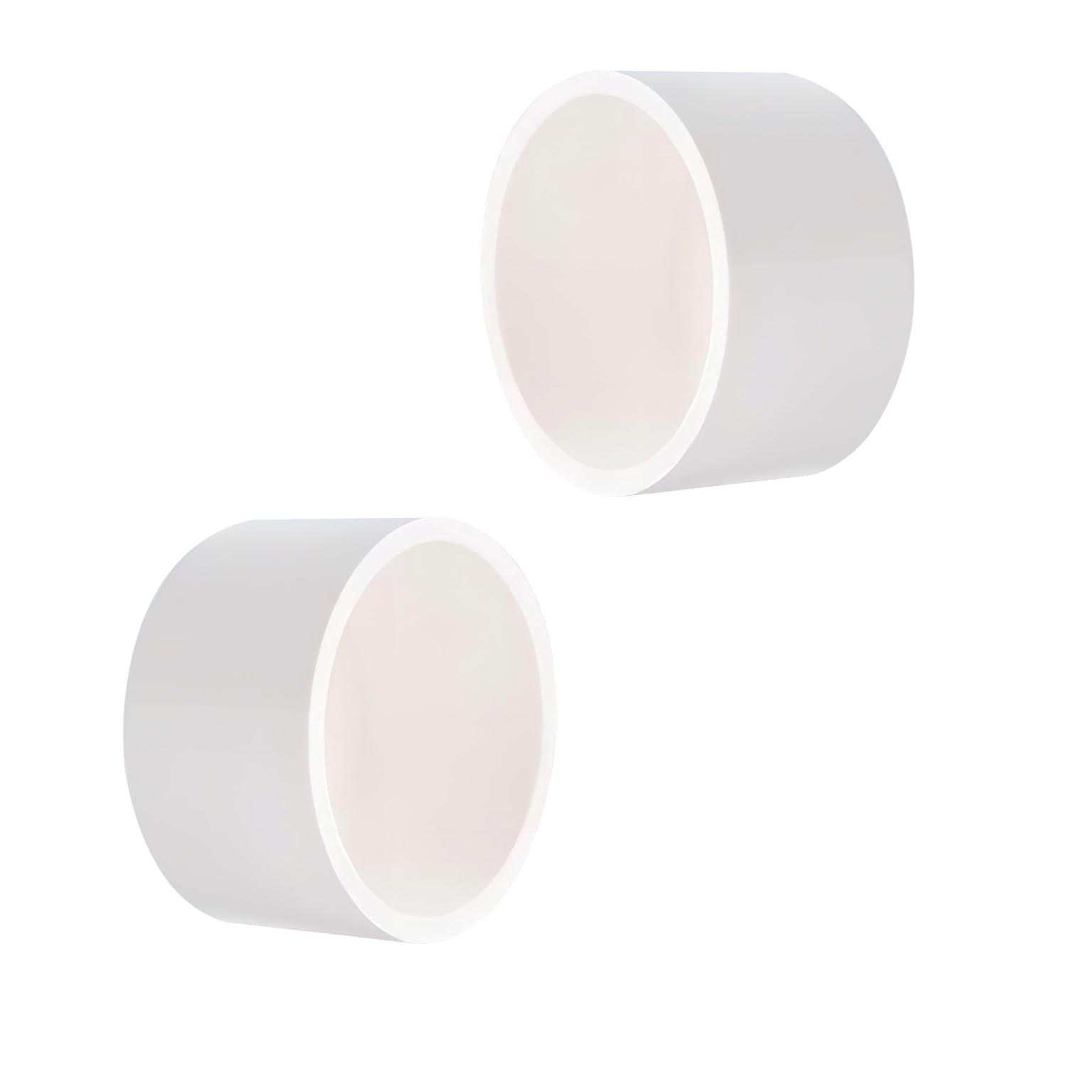 Ctyjia 4 PCS 20mm Pipe Fitting Cap PVC Pipe End Cap Fitting, Socket External End Caps, for Drainpipe Pipes End, White