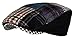 Men's Multi Pattern Patchwork Wool Blend Newsboy Ivy Golf Hunting Hat (MULTI-BLUE, SM)