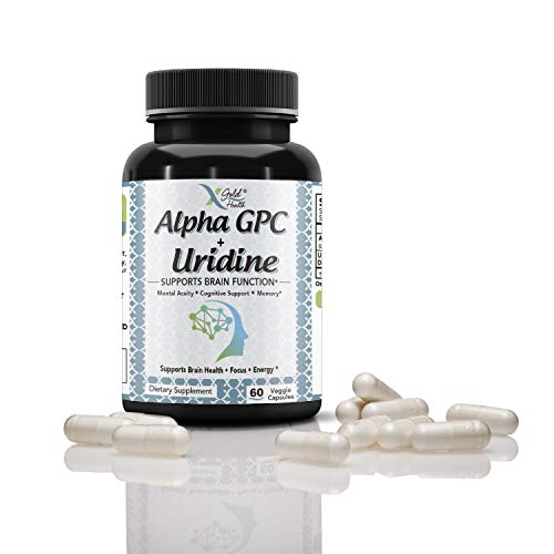 Alpha GPC Choline 600mg + Uridine Monophosphate 300mg 2in1 Nootropic
