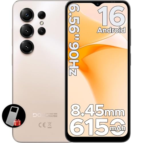 POPUX NOTE 56 X Mobile Phones, Android 16 Phone, 6150mAh, 6.56" HD+ 90Hz, 24GB + 64GB/2TB Android Phones, Octa Core, Dual SIM Unlocked Mobile Phone, Face ID, 3.5mm Jack, GPS, OTG