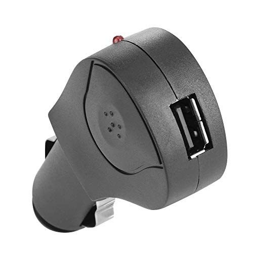 Cuque Bluetooth Speakers 3.1 Wireless in-Car Speakerphone Microphone 2W High-Fidelity Sound Visor Speakers Car Kit USB Charger Automotive Cigarette Lighter Socket for Handsfree Calling Music Player