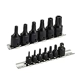 Torx Socket Set | 15pc Tamper Proof 6 Point Star