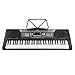 Joy 61-Key Standard Music Keyboard Kit Including USB Music Player Function, Bundle with Headphone, Stand, Stool, Power Supply (JK-66M Kit)