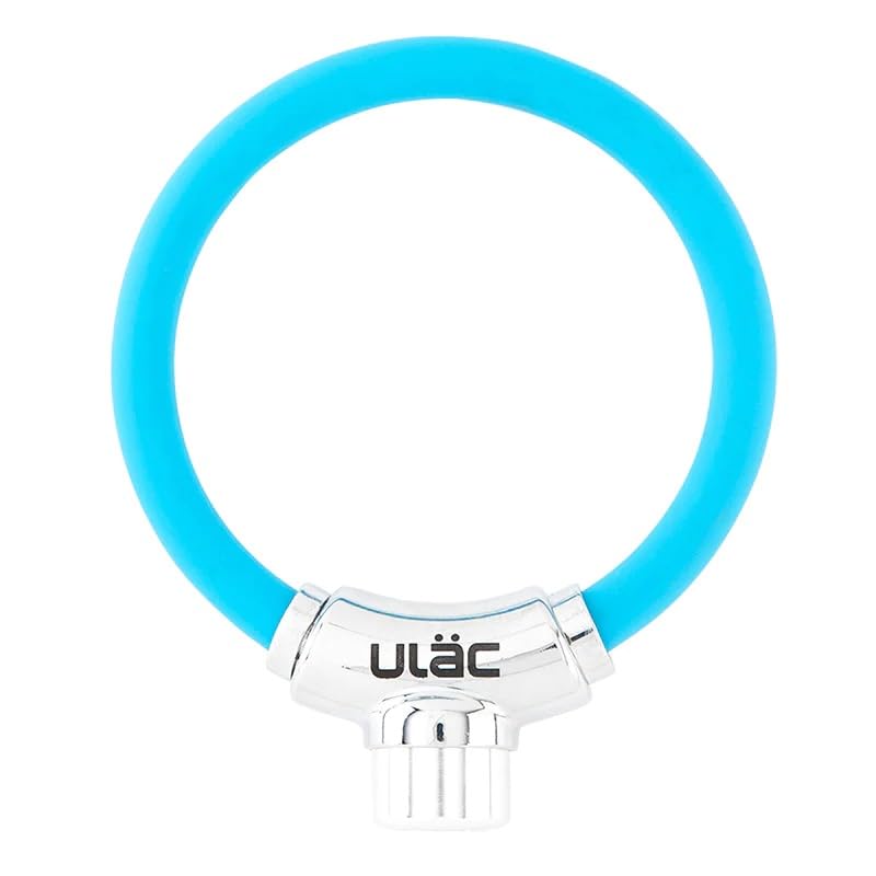 ULAC - THE MOOD Cable Lock with Key | Includes 2 Point Keys | Up to 500 Combinations | Convenient Transport | Molded Silicone Design