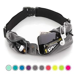 sport2people Running Belt for Men & Women, Phone Holder for Running, Reflective Running Gear, Running Fanny Pack, Cell…