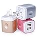 USB Charging Box, Charger Adapter, Ailkin 3-Pack 2.1Amp Dual Port Fast Charge Plug Cube Base Replacement for iPhone X/8/7/6S/6S Plus/6, Samsung Galaxy S7/S6/S5 Edge, LG, HTC, Huawei, Moto, Kindle primary