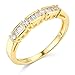 14k Yellow OR White Gold SOLID Wedding Engagement Ring and Wedding Band 2 Piece Set