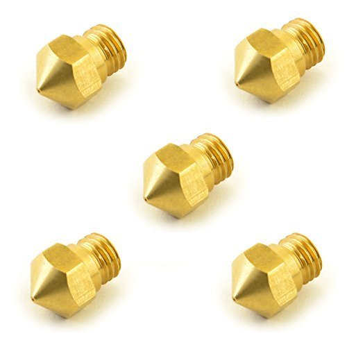 BALITENSEN 5pcs 3D Printer MK10 Nozzle 0.4mm Brass M7 Thread Nozzle for Flash Forge/Dremel/Wanhao 1.75mm Filament ABS PLA - Thumbnail 6