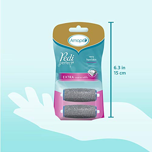 Amope Pedi Perfect Electronic Foot File Refills, Extra Coarse (Pack of 2) - Thumbnail 3