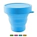 Meeeno Collapsible Silicone Cup for Sterilizing and Storing Menstrual Cup, Reusable and Foldable for Camping Hiking Travel and Outdoors