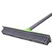 Push Broom - Soft Bristle 59'' Rubber Broom Carpet Sweeper with Squeegee Adjustable Long Handle, Removal Pet Hair