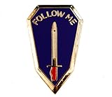 Fort Benning Infantry School Follow Me US Army hat or lapel pin HON14872