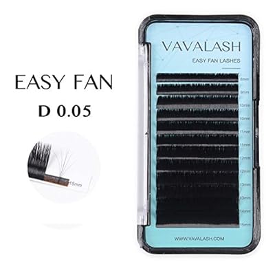 Eyelash Extension Supplies Rapid Volume Lash Extensions Easy Fan Automatic Blooming Flower Lashes Self Fanning Lashes Russian Volume Individual Lashes Mink Eyelash Extensions Salon Use（D-0.05,8-15MM）