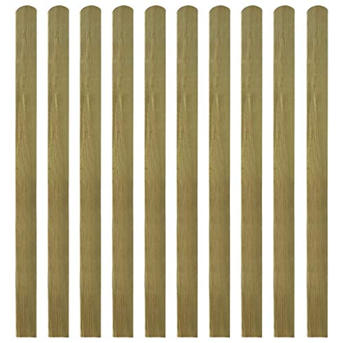 vidaXL 30x Kiefernholz Imprägniert Zaunlatte Holzzaun Gartenzaun Zaunbrett Zaunlatten Zaunbretter Balkonbrett Holz Zaun… – Bild 3