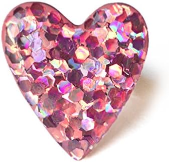 Rose Quartz Limited Edition Glitter Ring Jewelry // Pink, Baby, Hologram, Holo, Sparkle, Heart, Large, Indie, Kawaii, Gifts, Ring