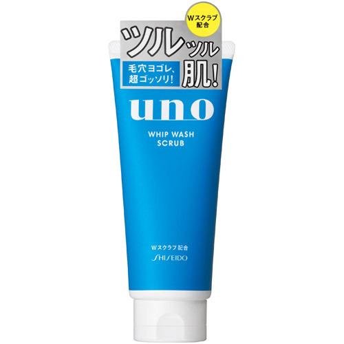 Shiseido uno whip wash scrub cleanser 130g