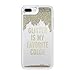 Kate Spade New York Clear Liquid Glitter Case for iPhone 8 Plus & iPhone 7 Plus - Glitter is My Favorite Color (Gold)